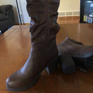Dream Pairs Brown Knee High Boots